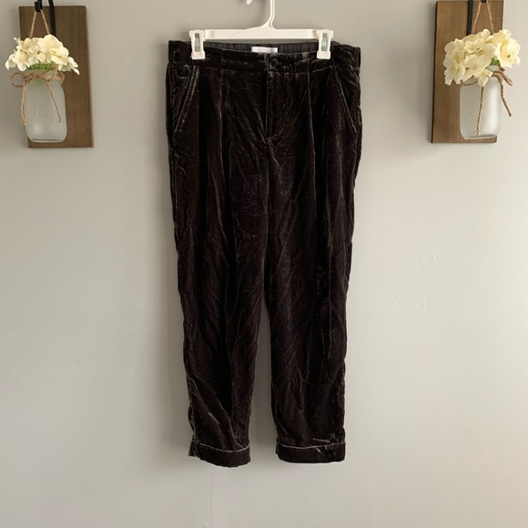 Anthropologie cuffed velvet trousers - Picture 5 of 8